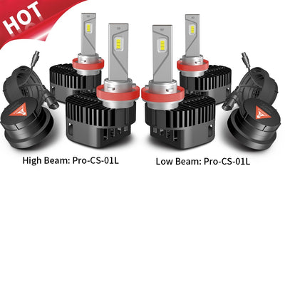2022~2024 Chevrolet Silverado 1500 H11 Custom-Fit LED Bulbs Conversion Kits w/Dust Cover