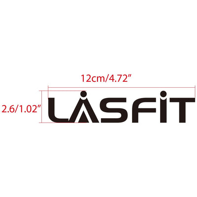 LASFIT Customized Waterproof Stickers-4.7in | Black