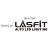 LASFIT Customized Waterproof Stickers-7.1in | Black