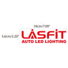 LASFIT Customized Waterproof Stickers-7.1in | Red