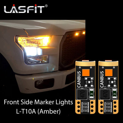 2015 -2017 Ford F150 Side Marker Light Upgrade 6000K Bright White LASFIT