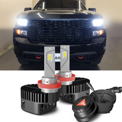 2022-2024 Chevrolet Silverado 1500 H11 Custom-Fit LED Bulbs Conversion Kits w/Dust Cover