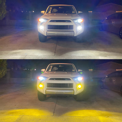 Lasfit 9006 HB4 LED Headlight Bulbs, Switchback Low Beam Fog Light