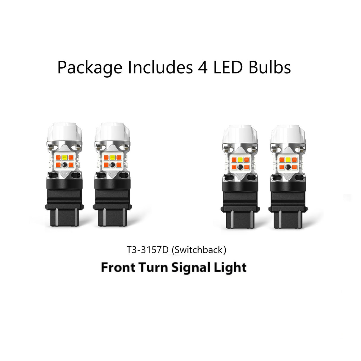 3157 LED Turn Signal Bulbs 2x 3157 LED Switchback Turn Signal Bulbs | Amber/White For Chevy Silverado 1999-2013 1999-2013 Chevy Silverado Lights - Foto 7