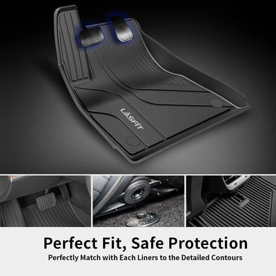 Lasfit 2021 Tesla Model 3 Floor Mats Perfect Fit Safe Protection
