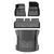 Tesla Model 3 Floor Mats 2021 TPE Material 1st & 2nd & Cargo Custom All Weather Guard Interior Liners