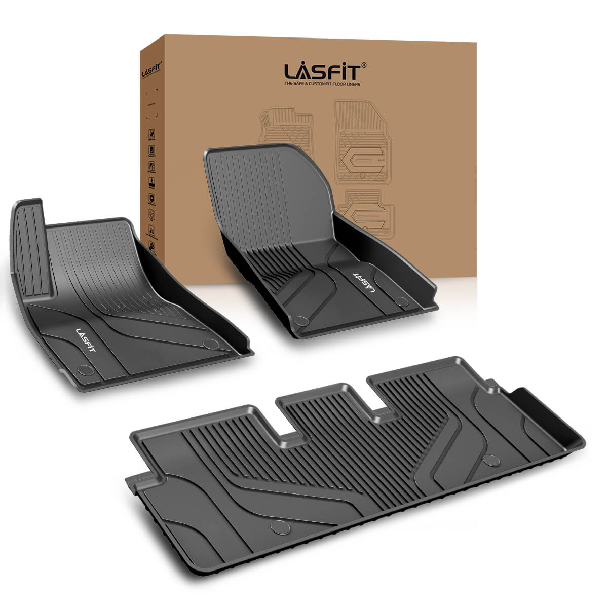 Tesla Model 3 2befair floor mat set - 3 pieces – E-Mobility Shop