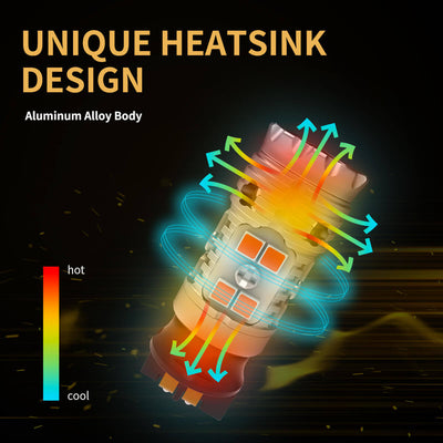 Unique heat sink design led turn signal lights
