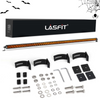 Lasfit 52" Off-Road LED Amber Light Bar With Slim Single Row Combo Flood Spot Design | Roof Rack Windshield Mount