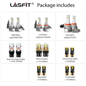 combo package led bulbs fit for 2016-2018 Honda Pilot