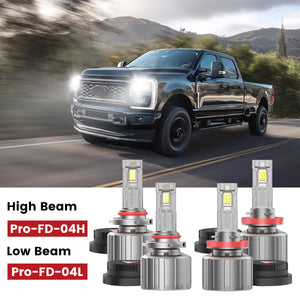 custom made 9005 H11 led headlight bulbs for 2023-2026 Ford F-250