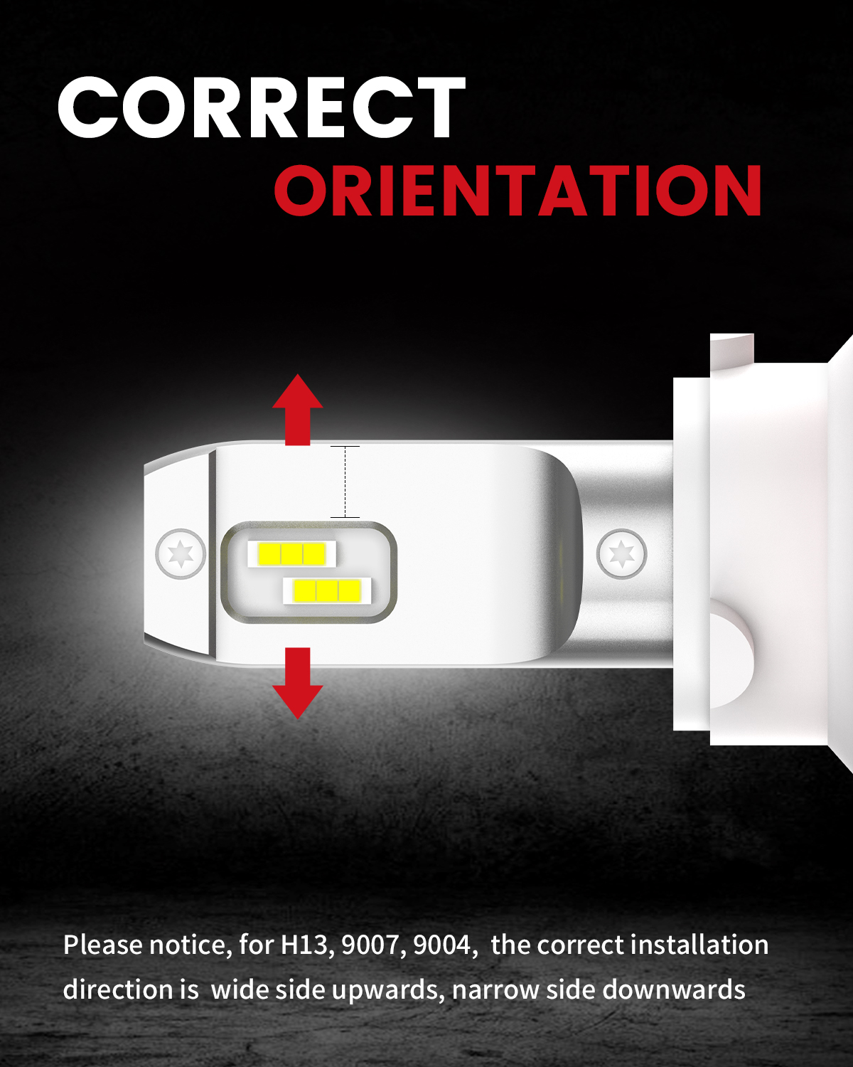 50W 9004 HB1 LC Plus Series | 5,000LM 6000K LED Bulbs