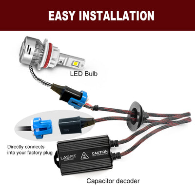 9007 HB5 9004 HB1 LED Bulb Canbus Adapter Anti-Hyper Flash Error Free