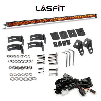 lasfit 42 amber light bar with wiring harness