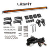 Lasfit 42" Off-Road LED Amber Light Bar With Slim Single Row Combo Flood Spot Design | Roof Rack Windshield Mount