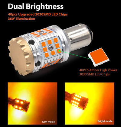lasfit 2057 dual-brightness modes dim amber and bright amber