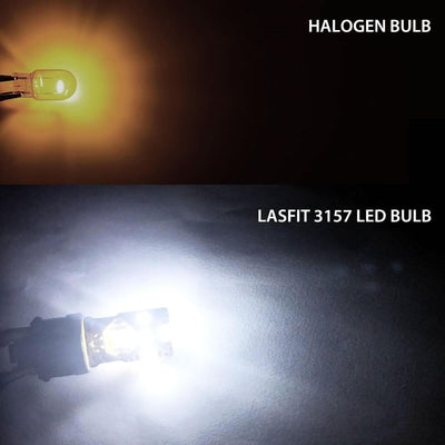 Lasfit 3156 bulb compared to halogen bulb