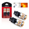 lasfit 3157 LED turn signal lights anti-flicker amber and white