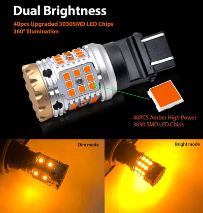 lasfit 4157 dual-brightness functions dim amber and bright amber