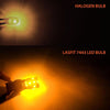 lasfit 7440 amber led light vs halogen lamp