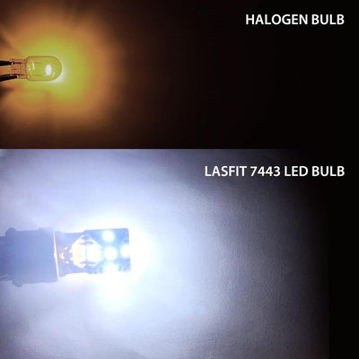 lasfit 7440 led light vs halogen bulb