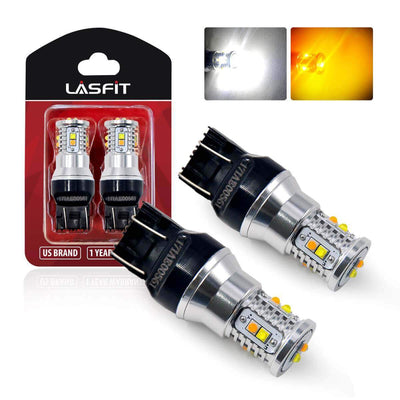 lasfit 7443 switchback led turn signal light bulb