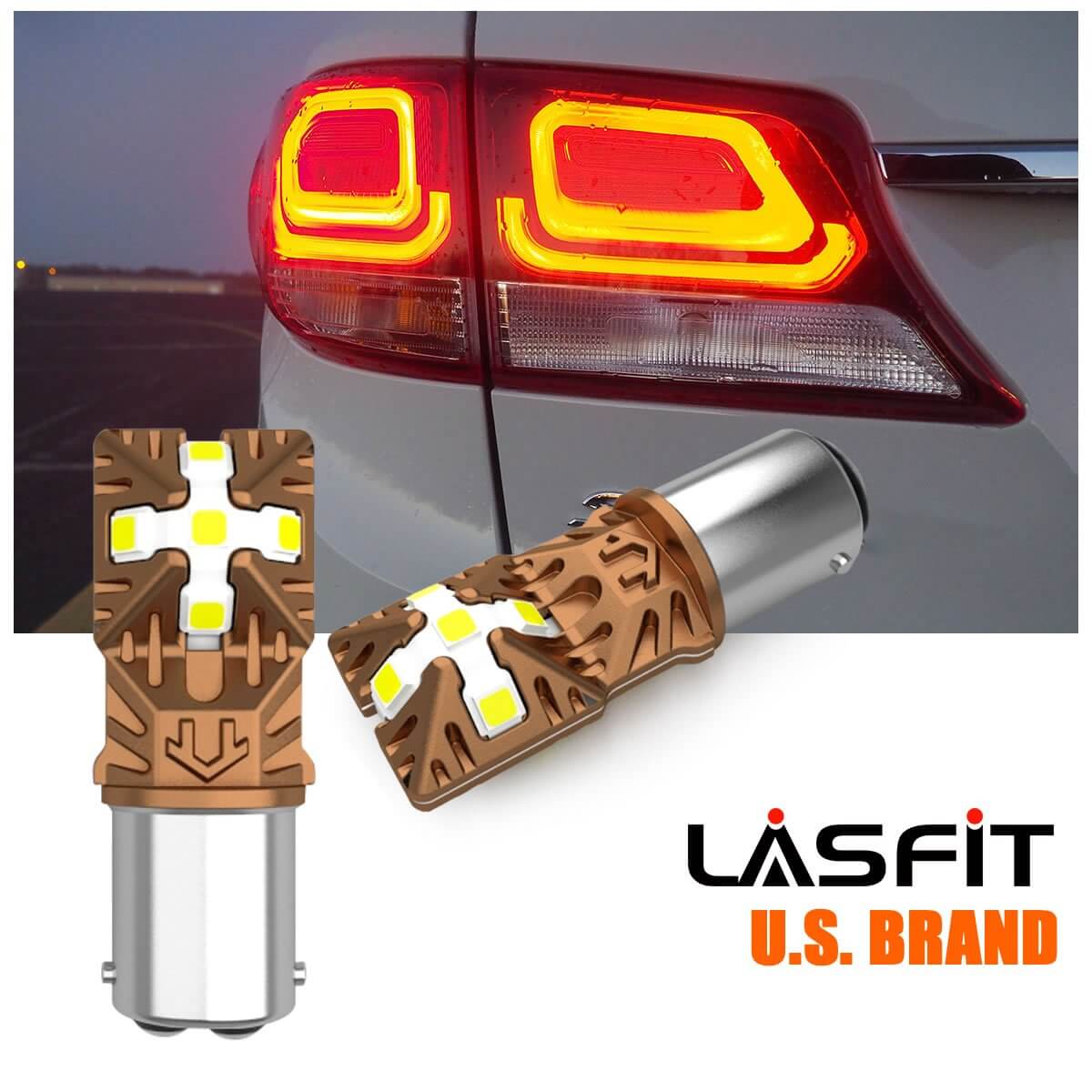 MEALAM 1157 2057 7528 LED Switchback Bulbs, 300% Brightness, Built-in Load Resistor, 360-degree Illumination 40 SMD Chips For Car, Truck Turn Signal Day Time Running Parking Light (Pack Of 2 - View #9