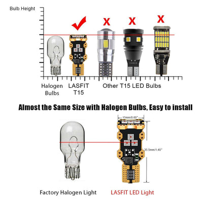 lasfit 904 bulb size vs halogen bulb