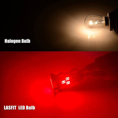 lasfit 912 red color light vs halogen bulb