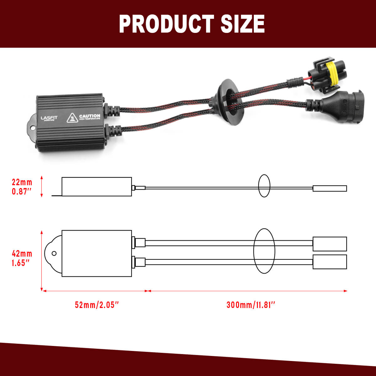 Kit 2XResistance Cable Boitier Correction Anti Erreur LED 50W ampoule H8/  H11