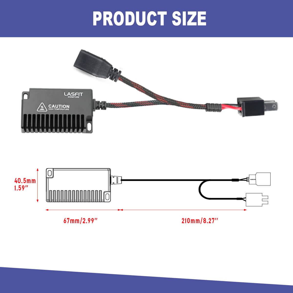 H7 LED Bulb Load Resistor Harness Anti-Hyper Flash Error Free