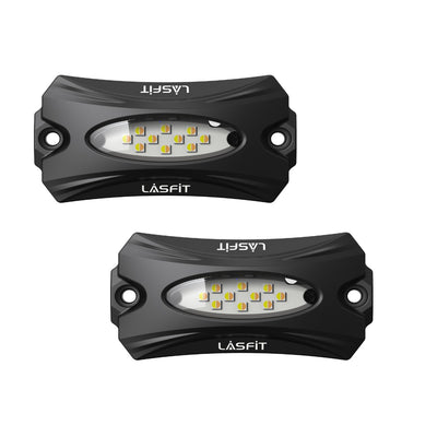 Lasfit Off-Road Switchback LED Rock Lights Kit White & Amber