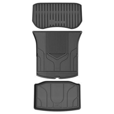 tesla model y frunk & trunk well & cargo mats